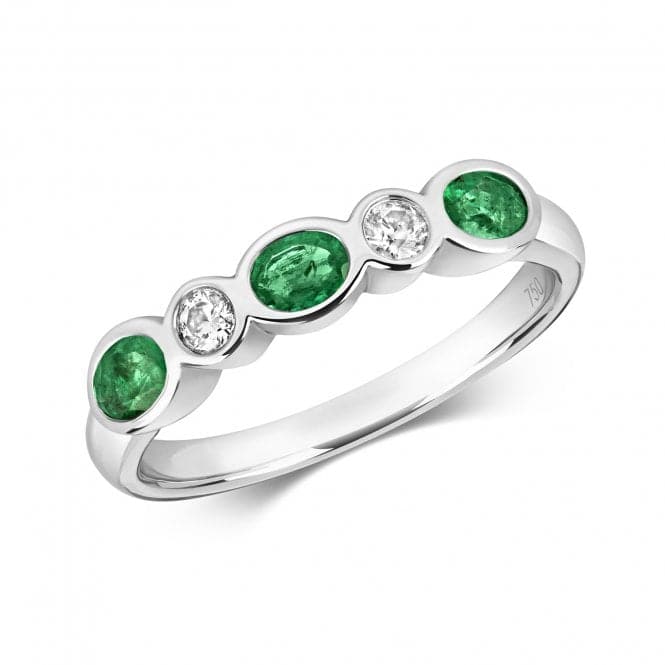 Diamond Rubover Eternity With Emerald Ring RDQ442WEGemstones JewelleryRDQ442WE/J