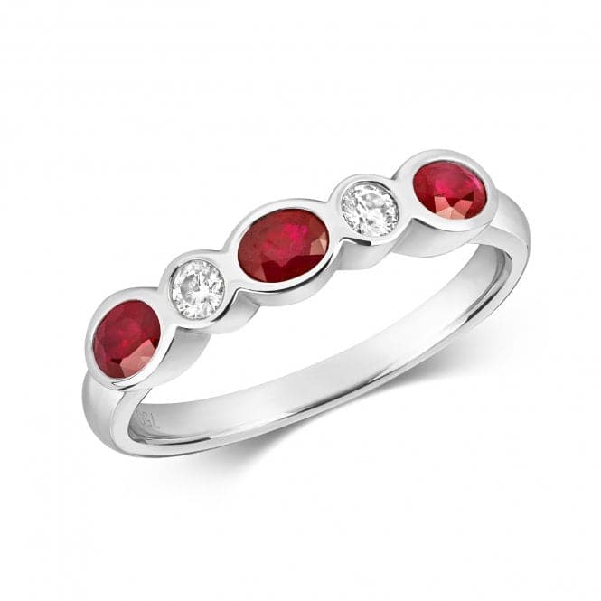 Diamond Rubover Eternity With Ruby Ring RDQ442WRGemstones JewelleryRDQ442WR/J