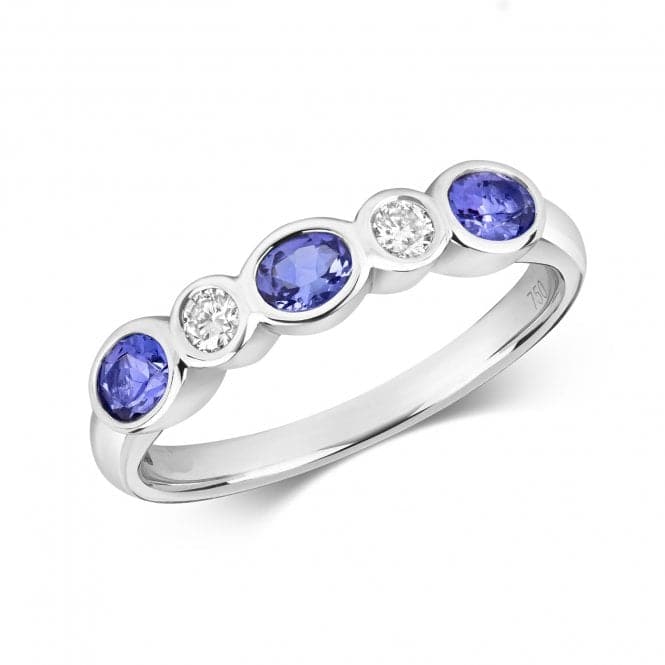 Diamond Rubover Eternity With Tanzanite Ring RDQ442WTGemstones JewelleryRDQ442WT/J