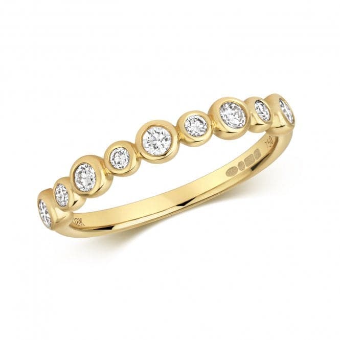 Diamond Rubover Half Eternity Ring RDQ250Gemstones JewelleryRDQ250/J
