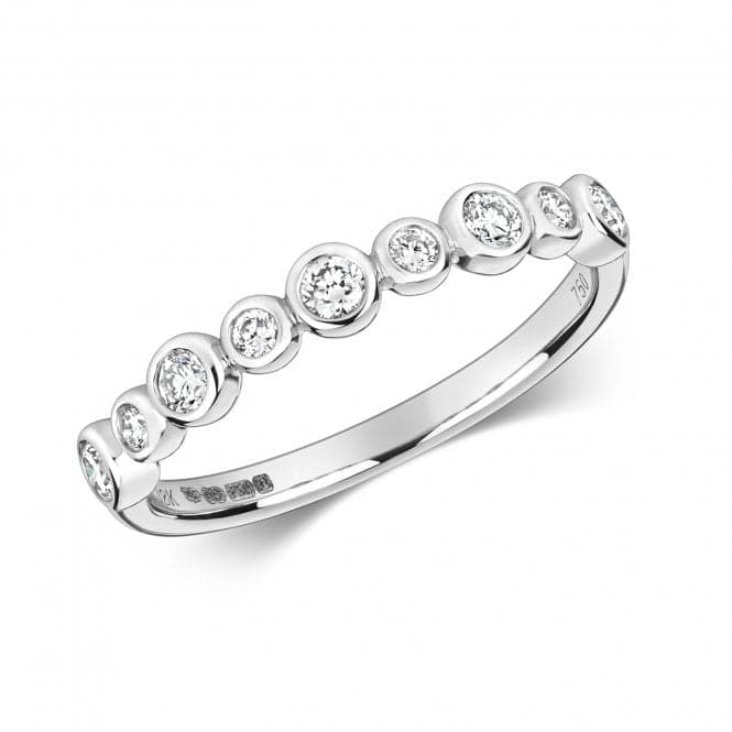 Diamond Rubover Half Eternity Ring RDQ250WGemstones JewelleryRDQ250W/J