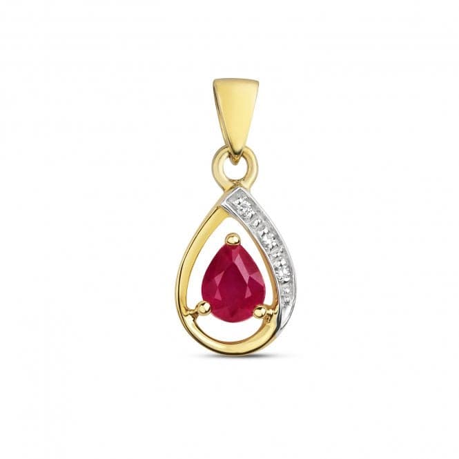 Diamond & Ruby Pendant PD252RGemstones JewelleryPD252R