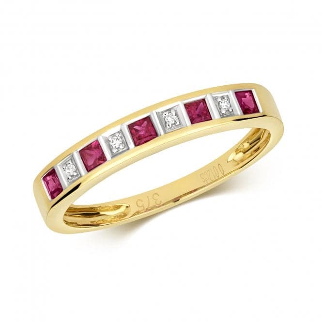 Diamond & Ruby Ring RD217RGemstones JewelleryRD217R/J