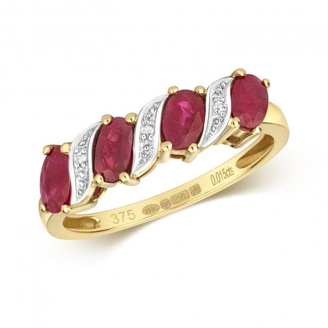 Diamond & Ruby Ring RD221RGemstones JewelleryRD221R/J