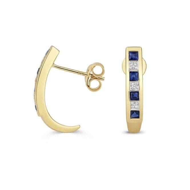 Diamond &amp; Sapphire Earrings ED291SGemstones JewelleryED291S