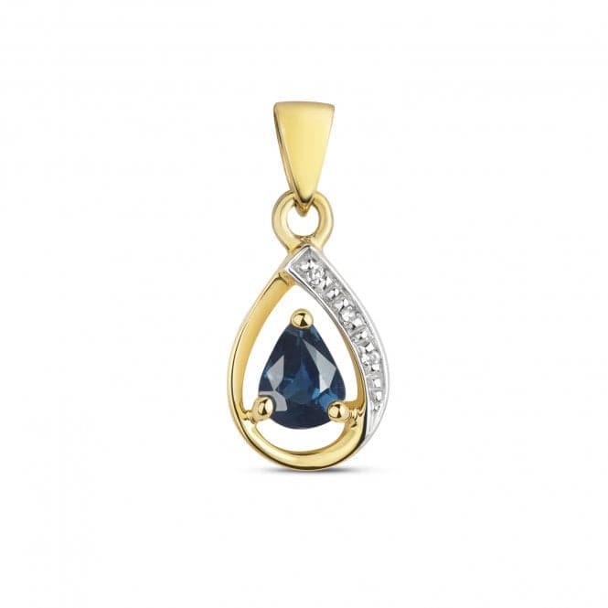 Diamond & Sapphire Pendant PD252SGemstones JewelleryPD252S