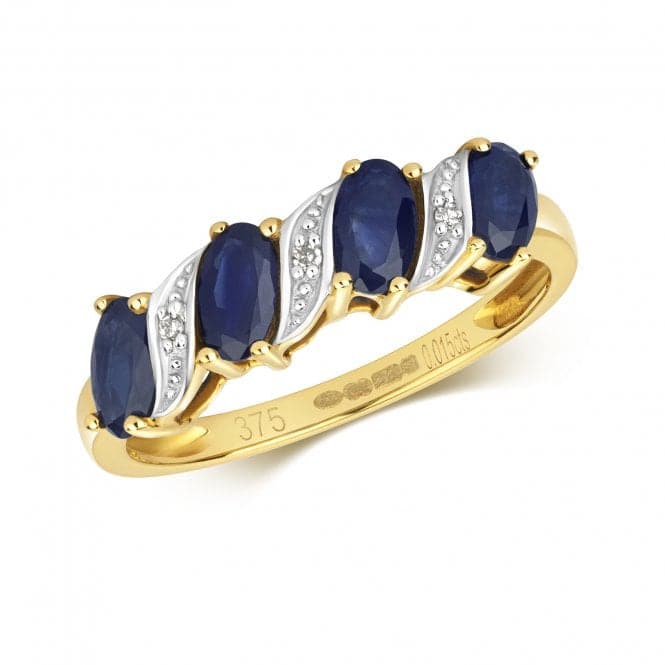 Diamond & Sapphire Ring RD221SGemstones JewelleryRD221S/J