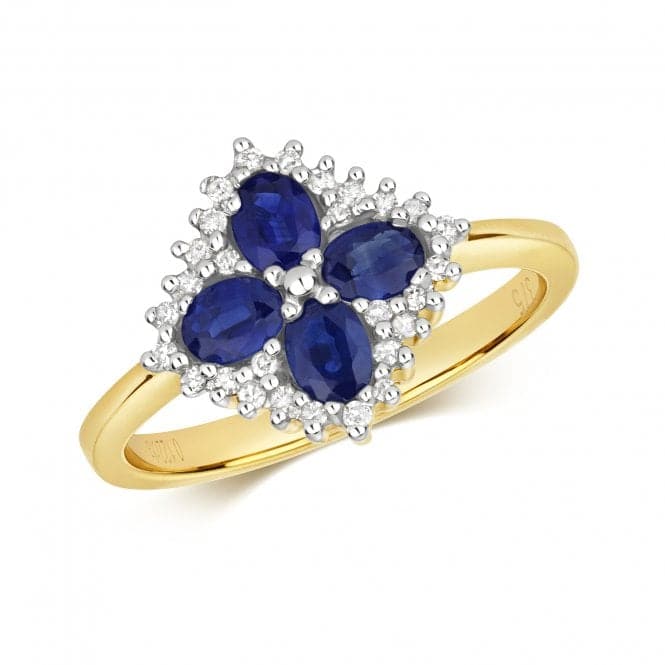 Diamond & Sapphire Ring RD222SGemstones JewelleryRD222S/J