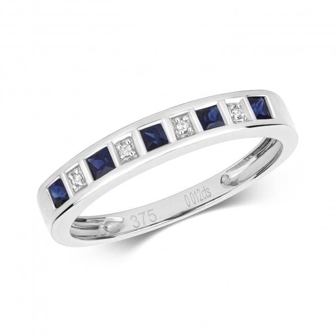 Diamond & Sapphire White Gold Ring RD217WSGemstones JewelleryRD217WS/J