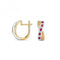 Diamond & Square Ruby Earrings ED278RGemstones JewelleryED278R