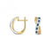 Diamond & Square Sapphire Earrings ED278SGemstones JewelleryED278S