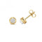 Diamond Stud With Diamond Cut Bezel Earrings ED367Gemstones JewelleryED367