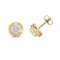 Diamond Stud With Diamond Cut Bezel Earrings ED369Gemstones JewelleryED369