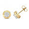 Diamond Stud With Diamond Cut Bezel Earrings ED370Gemstones JewelleryED370