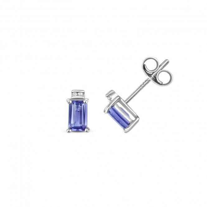 Diamond &amp; Tanzanite Earring Stud Earrings ED405WTGemstones JewelleryED405WT