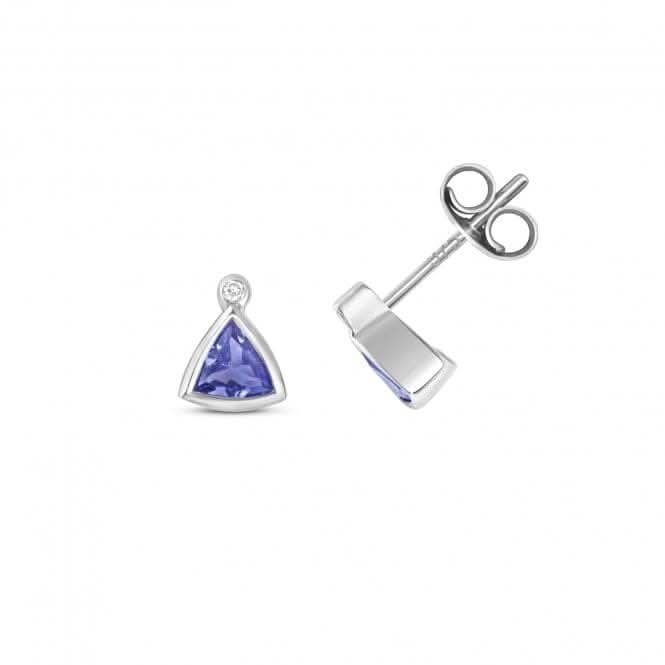 Diamond &amp; Tanzanite Earring Stud Earrings ED406WTGemstones JewelleryED406WT