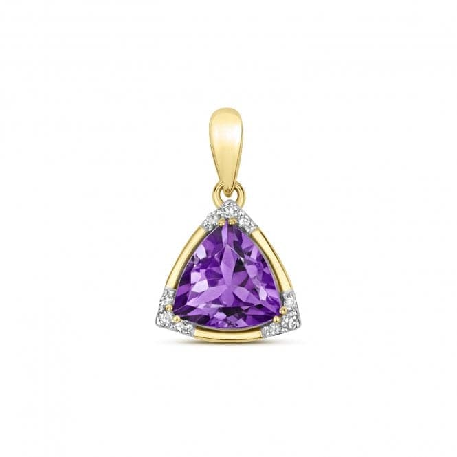 Diamond & Tri Amethyst Pendant PD257AGemstones JewelleryPD257A