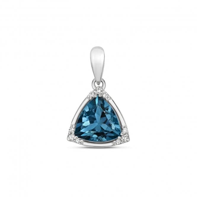 Diamond & Tri London Blue Topaz Pendant PD257WLBGemstones JewelleryPD257WLB