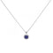 Diamonfire Silver White Zirconia Blue Pendant P4626DiamonfireP4626