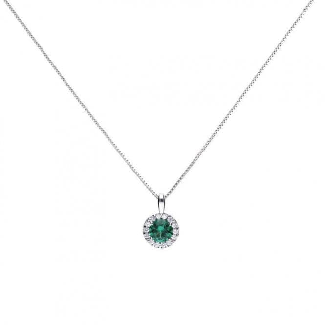 Diamonfire Silver White Zirconia Green Pendant P4624DiamonfireP4624