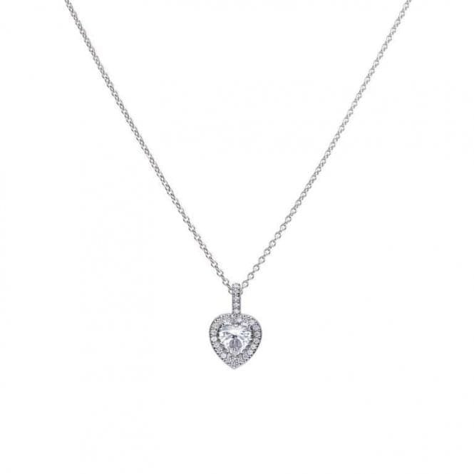 Diamonfire Silver White Zirconia Heart Pendant P4616DiamonfireP4616