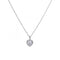 Diamonfire Silver White Zirconia Heart Pendant P4616DiamonfireP4616