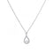 Diamonfire Silver White Zirconia Pearl Teardrop Pendant P4620DiamonfireP4620