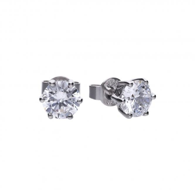 Diamonfire Silver White Zirconia Solitaire Earrings E5581DiamonfireE5581