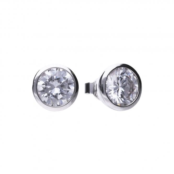 Diamonfire Silver White Zirconia Solitaire Earrings E5622DiamonfireE5622