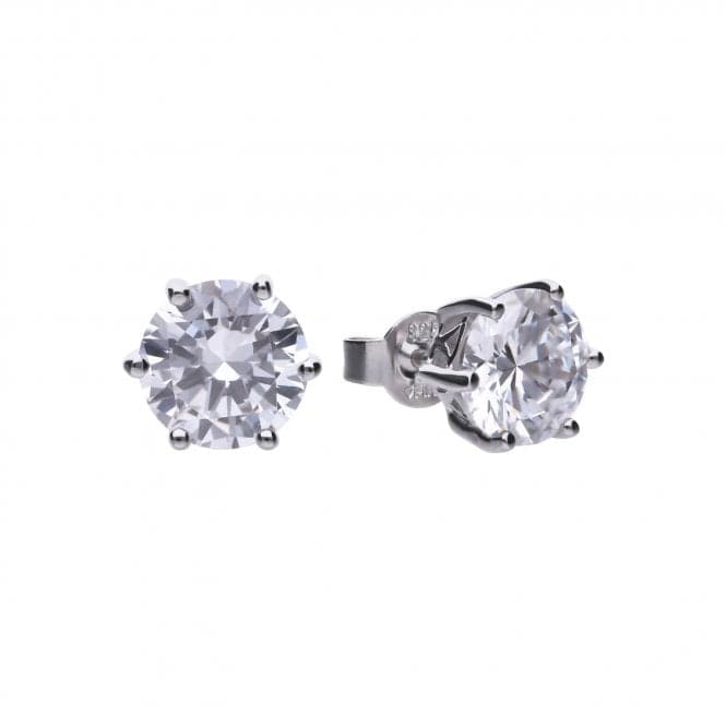 Diamonfire Silver White Zirconia Solitaire Earrings E5631DiamonfireE5631