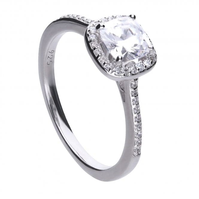 Diamonfire Silver White Zirconia Square Ring R3626DiamonfireR3626 16