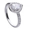 Diamonfire Silver White Zirconia Teardrop Ring R3627DiamonfireR3627 16