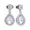 Diamonfire Silver White Zirconia Teardrop Shape Earrings E5594DiamonfireE5594