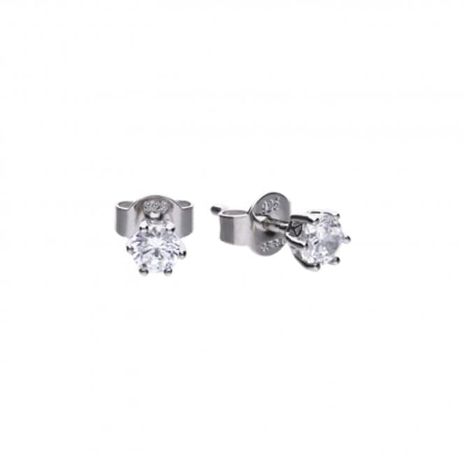 Diamonfire White Zirconia Prong Setting Solitaire Earrings E5583DiamonfireE5583