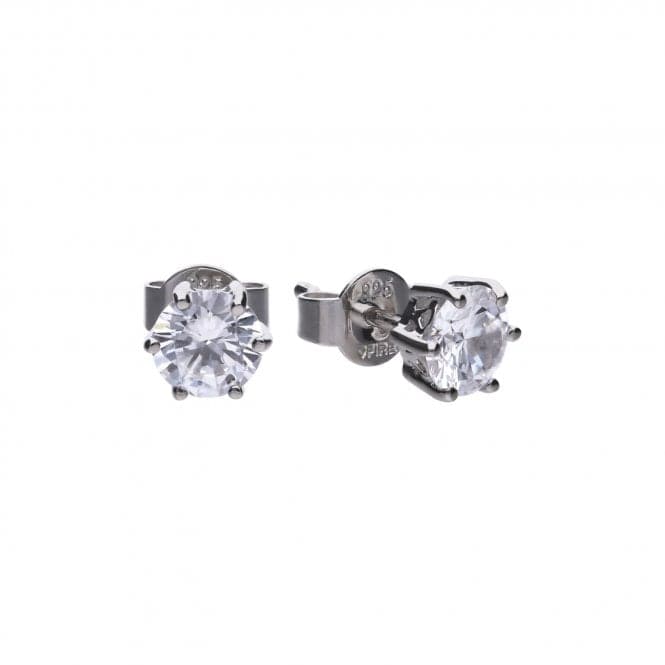 Diamonfire White Zirconia Solitaire Prong Setting Earrings E5582DiamonfireE5582