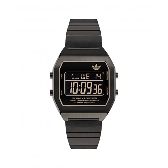 Digital Two Stainless Steel Black Unisex Watch AOST24059AdidasAOST24059