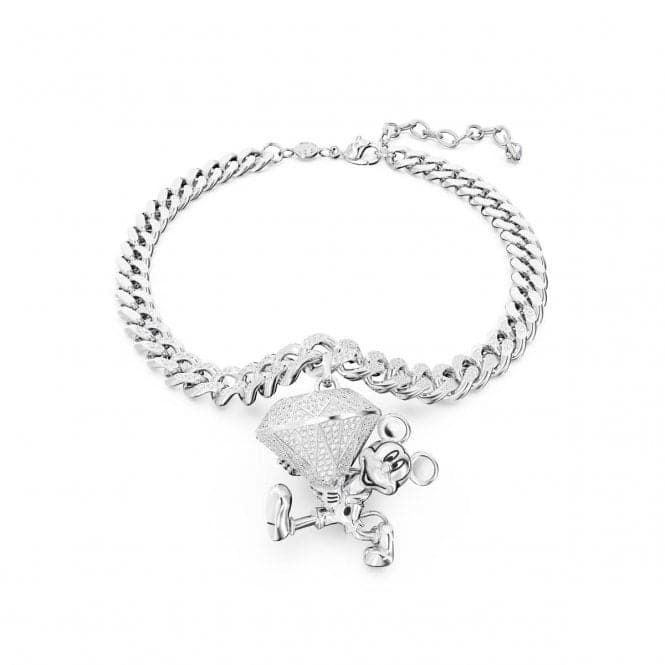 Disney Mickey Mouse Rhodium Plated White Pendant 5668773Swarovski5668773