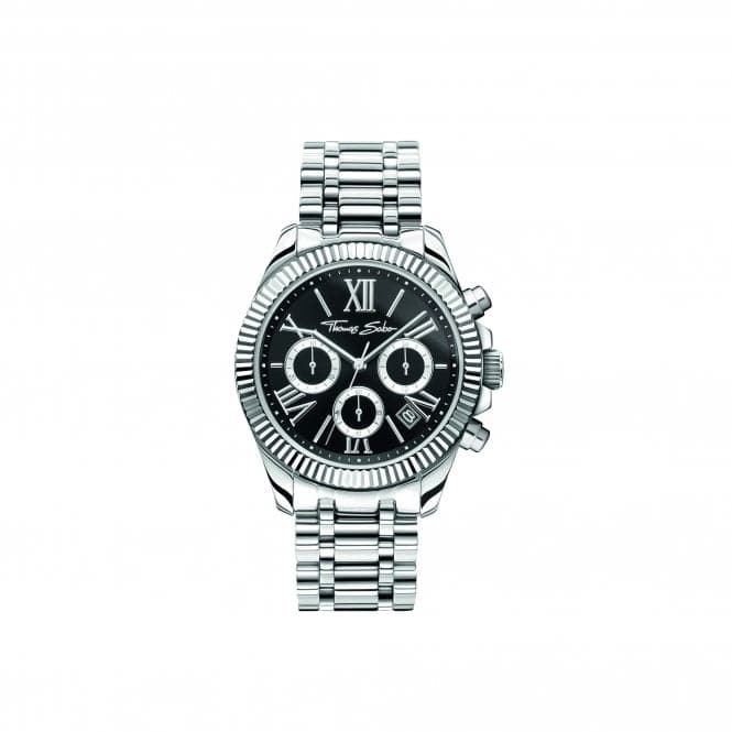 Divine Chrono With Black Dial Silver - Coloured Watch WA0396 - 201 - 201Thomas Sabo WatchesWA0396 - 201 - 201