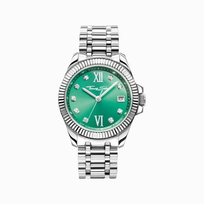 Divine Green Dial Silver - Coloured Watch WA0404 - 201 - 211Thomas Sabo WatchesWA0404 - 201 - 211