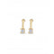 Divine Medium 18k Gold Plated White Zirconia Earrings PEN0952BLNOROUNOde50PEN0952BLNORO