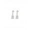 Divine Medium Silver Plated White Zirconia Earrings PEN0952BLNMTLUNOde50PEN0952BLNMTL