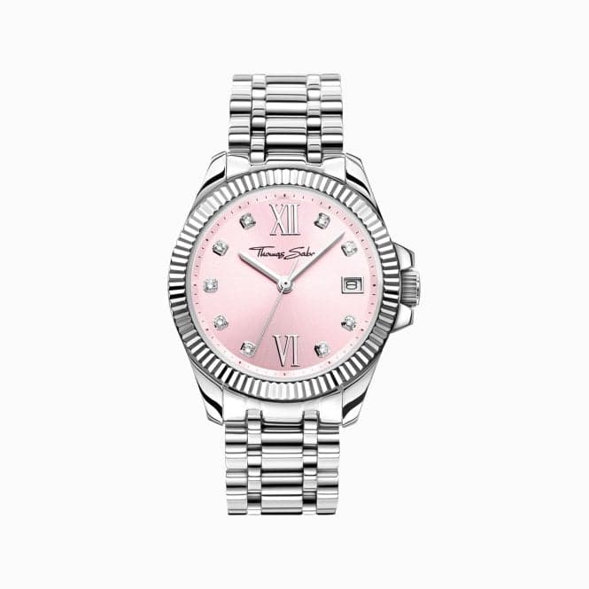 Divine Pink White Stones Silver - Coloured Watch WA0401 - 201 - 204Thomas Sabo WatchesWA0401 - 201 - 204