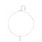 Divine Silver Plated Chain Central White Zirconia Necklace COL1916BLNMTLUNOde50COL1916BLNMTL