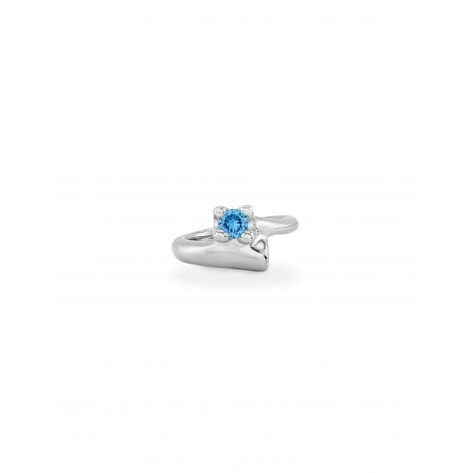 Divine Sterling Silver Plated Blue Zirconia RingUNOde50ANI0806AZUMTL12