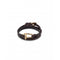 Dope Leather Small 18k Gold Plated Central Link Bracelet PUL2419MAROROUNOde50PUL2419MARORO