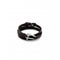 Dope Leather Small Sterling Silver Plated Central Link BraceletUNOde50PUL2419MARMTL0L