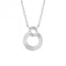 Double Circle Ridged Necklace N4522BeginningsN4522