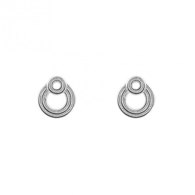 Double Circle Ridged Stud Earrings E6242BeginningsE6242