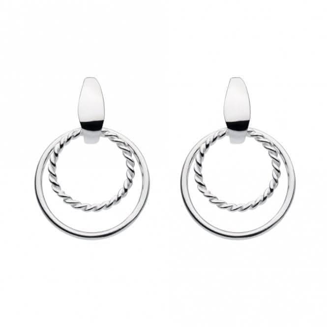Double Circle Stud Earrings 67721HPDew67721HP