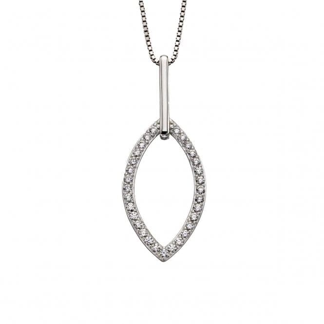 Double Navette Silver Cubic Zirconia Pendant P4648CFiorelli SilverP4648C